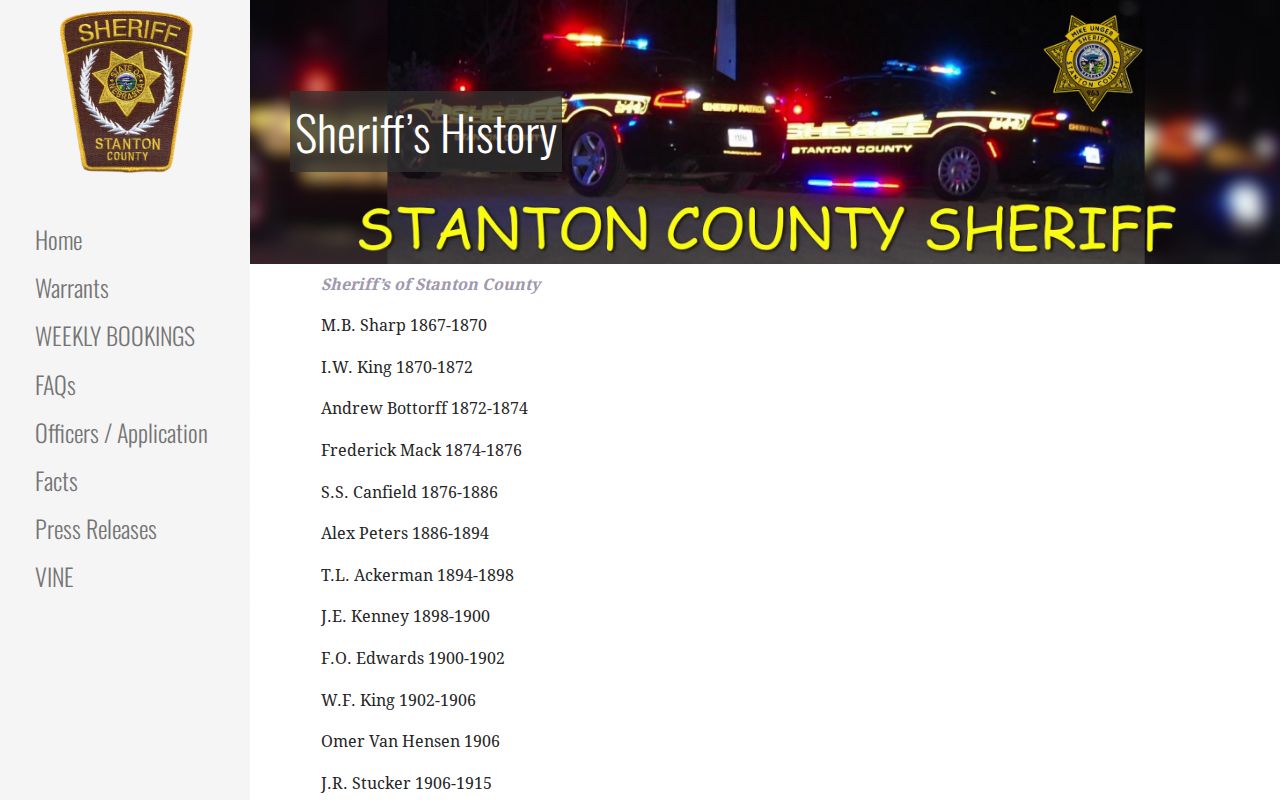 Stanton criminal records courthouse and former jail history